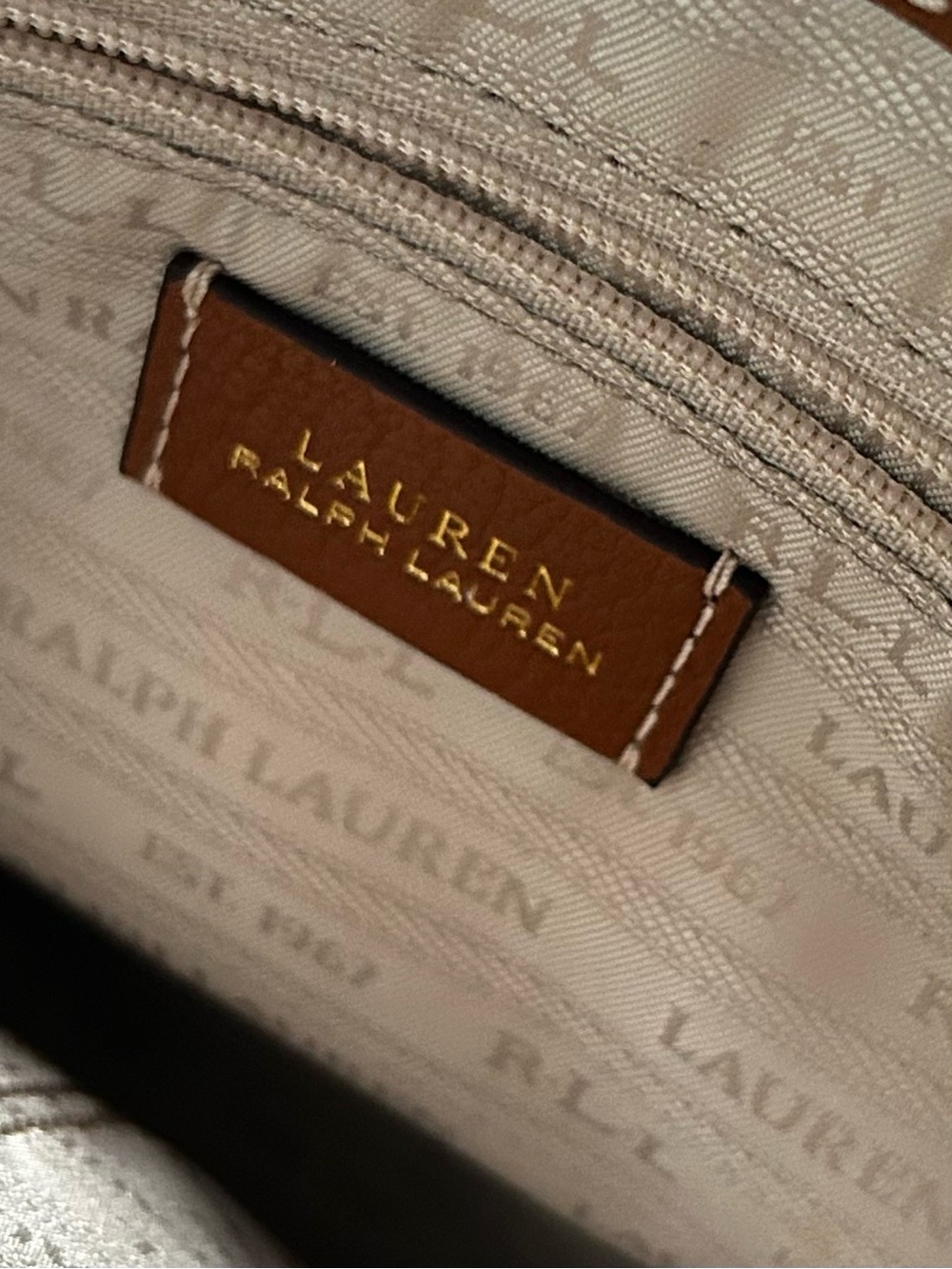 Ralph Lauren Leather Convertible satchel crossbody Bag - Picture 12 of 15
